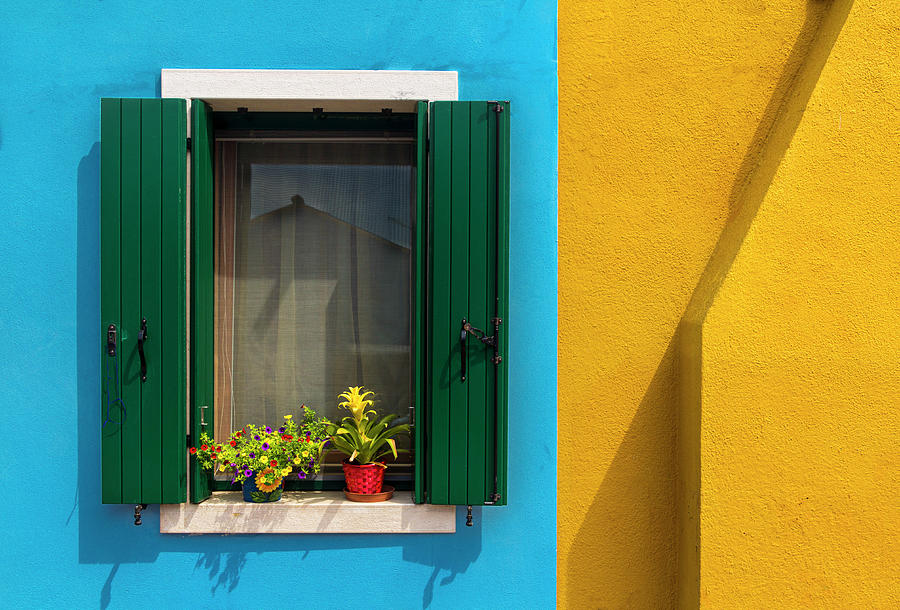 Burano color window Photograph by Pietro Ebner
