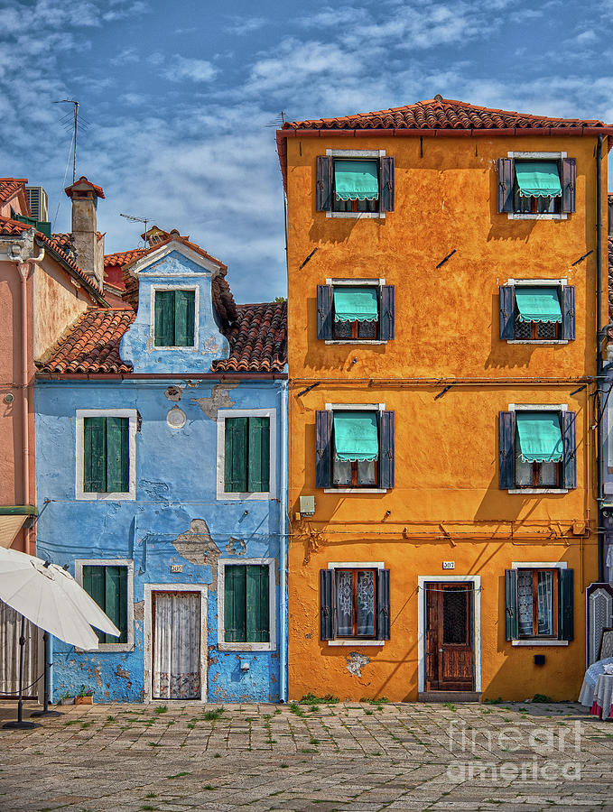 Burano colored houses Photograph by The P
