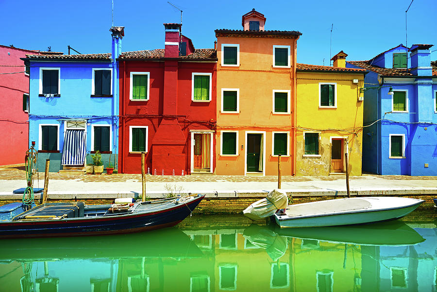 Burano Colorful Houses Photograph by Stefano Orazzini