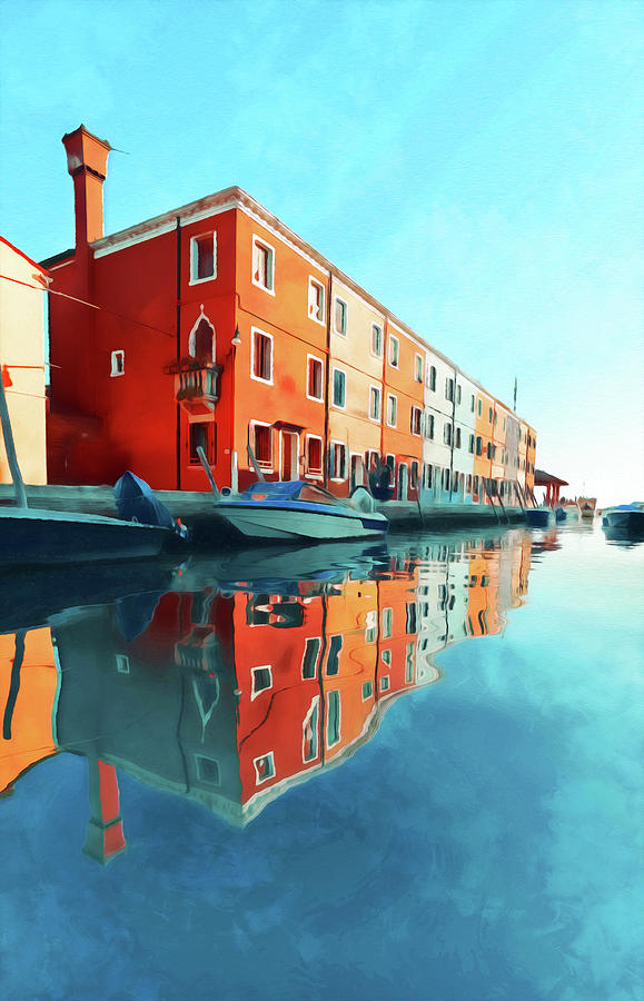 Burano, Italy - 12 Painting by AM FineArtPrints