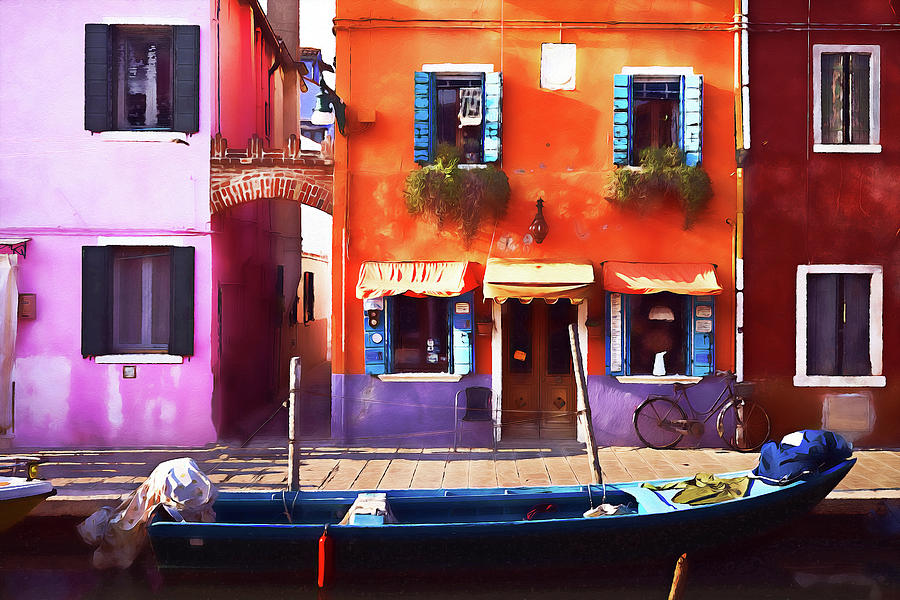 Burano, Italy - 15 Painting by AM FineArtPrints
