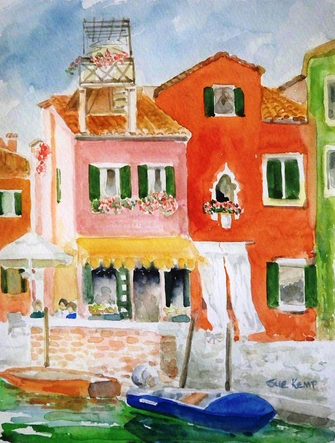 Burano, Italy Painting by Sue Kemp