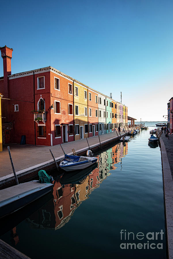 Burano-life On A Canal Photograph by Judy Wolinsky