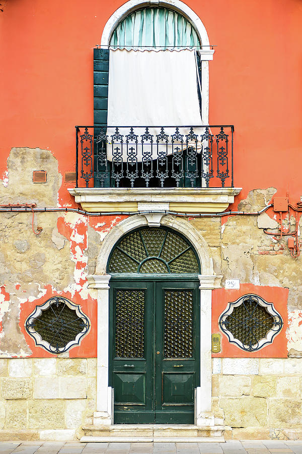 Venice Photograph - Burano Orange by Marla Brown
