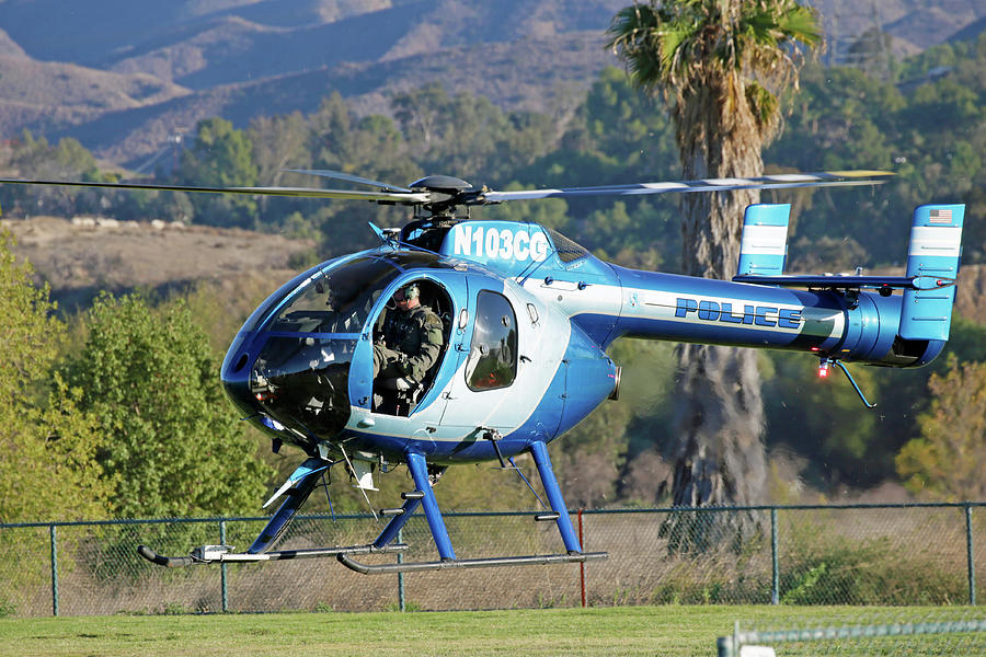 Burbank PD Helicopter Photograph by Shoal Hollingsworth