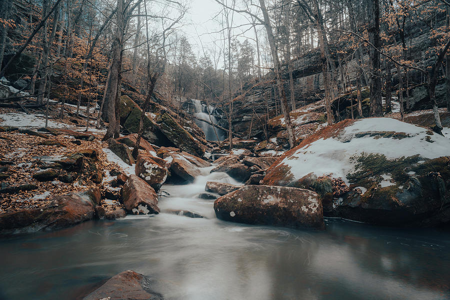Burden Falls Winter Photograph by Grant Twiss