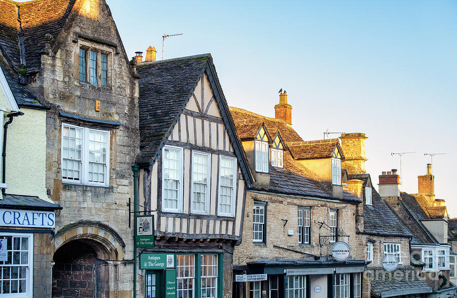 Burford Rooftops Winter Sunrise  Photograph by Tim Gainey
