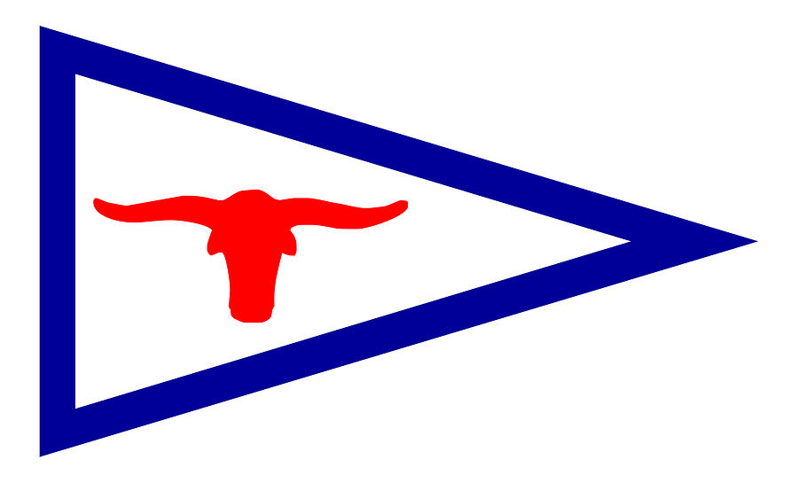 Burgee of Fort Worth Boat Club Digital Art by A Z Fine Art America