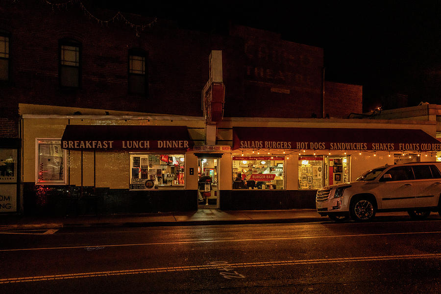 Burger Bar After Dark Photograph by Sharon Popek