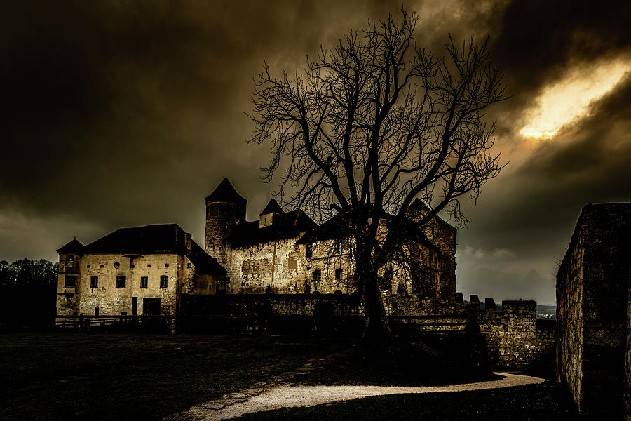 Burghausen Castle in Golden Hour Photograph by Andrew Matwijec