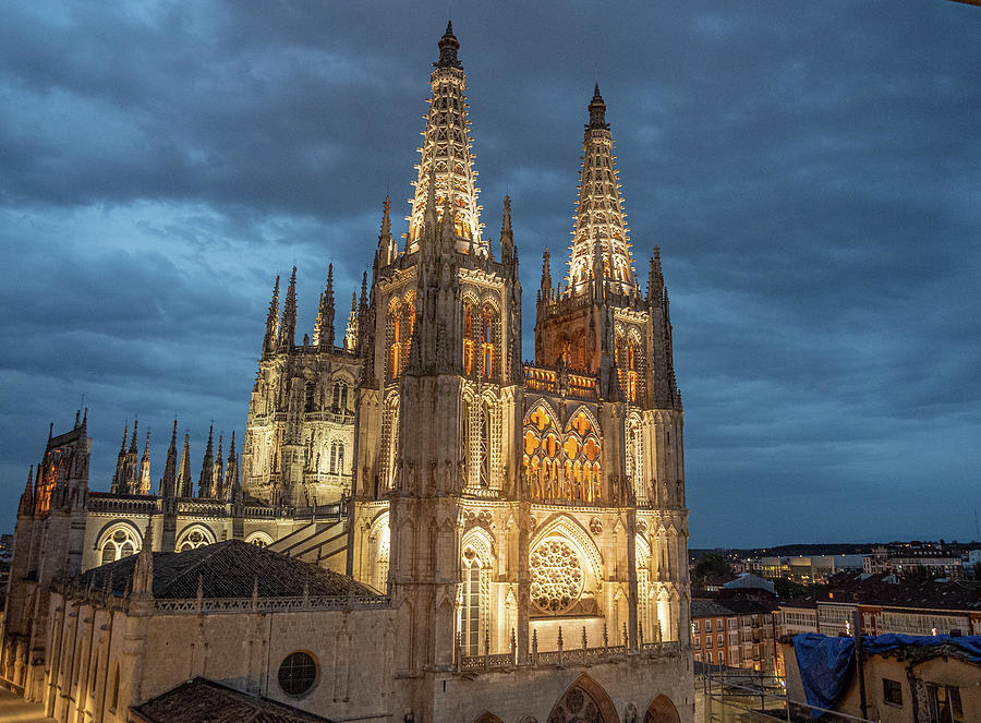 The Grand Burgos Catheral at Twilight Photograph by Leslie Struxness