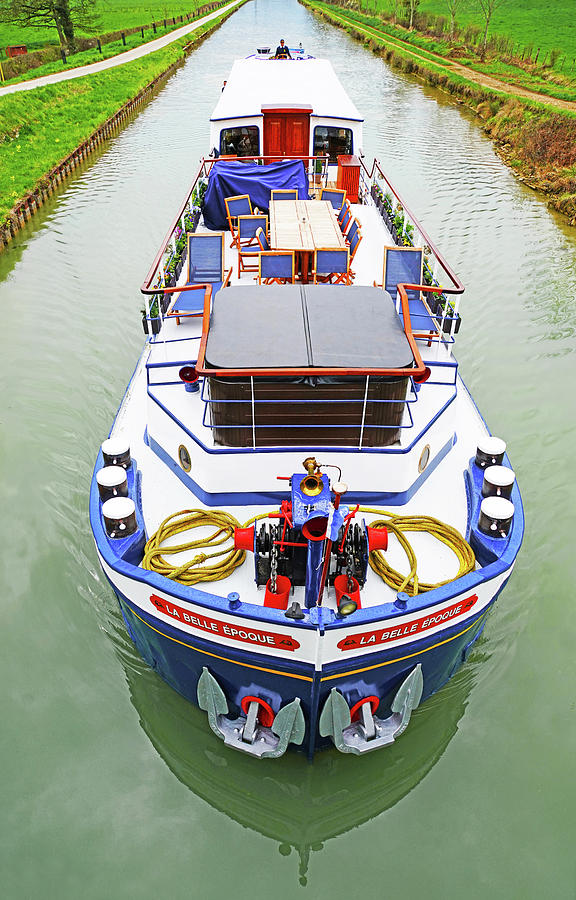 Burgundy Canal Barge 1 Photograph