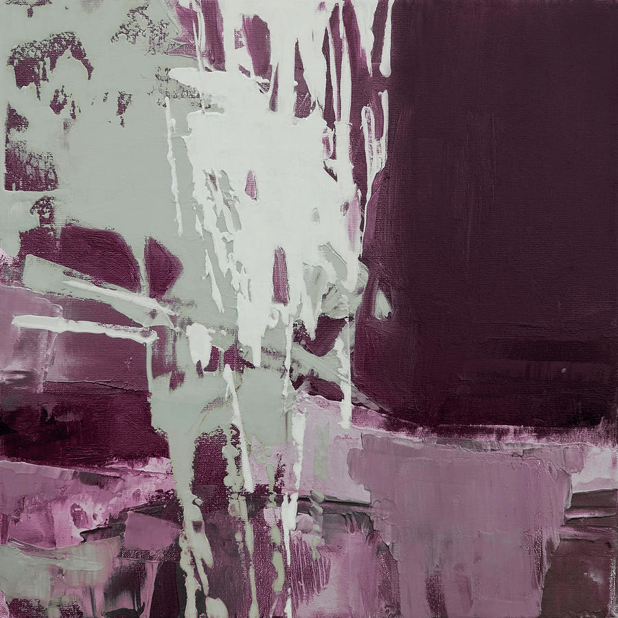 burgundy abstract art