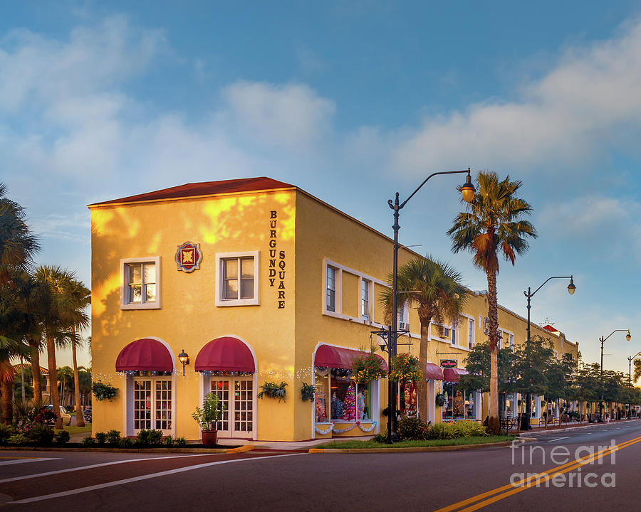 Burgundy Square on Miami Avenue, Venice, Florida 2 Photograph by Liesl Walsh