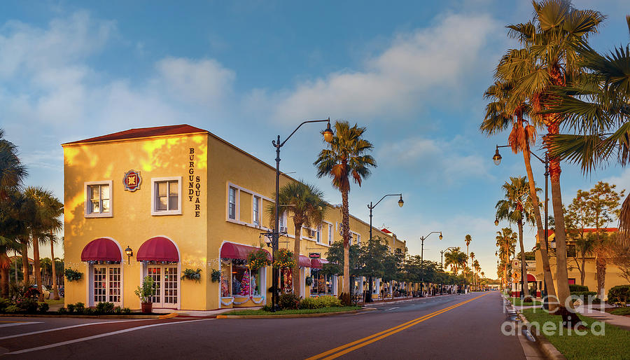 Burgundy Square on Miami Avenue, Venice, Florida Photograph by Liesl Walsh
