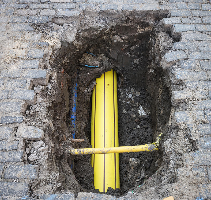 Buried Gas Pipe Photograph by Georgeclerk