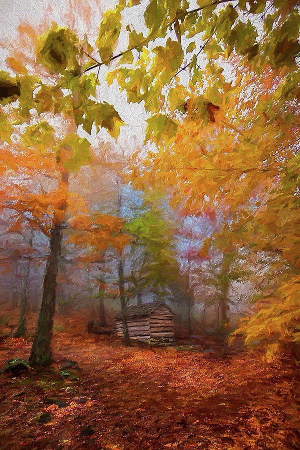 Buried in the Autumn Colors ap Painting by Dan Carmichael