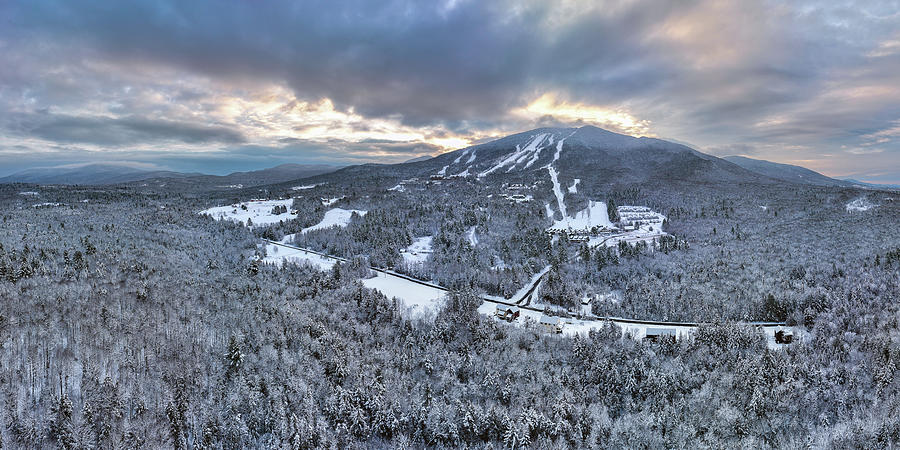 Burke Mountain After A Fresh Coat of Snow  Photograph by John Rowe