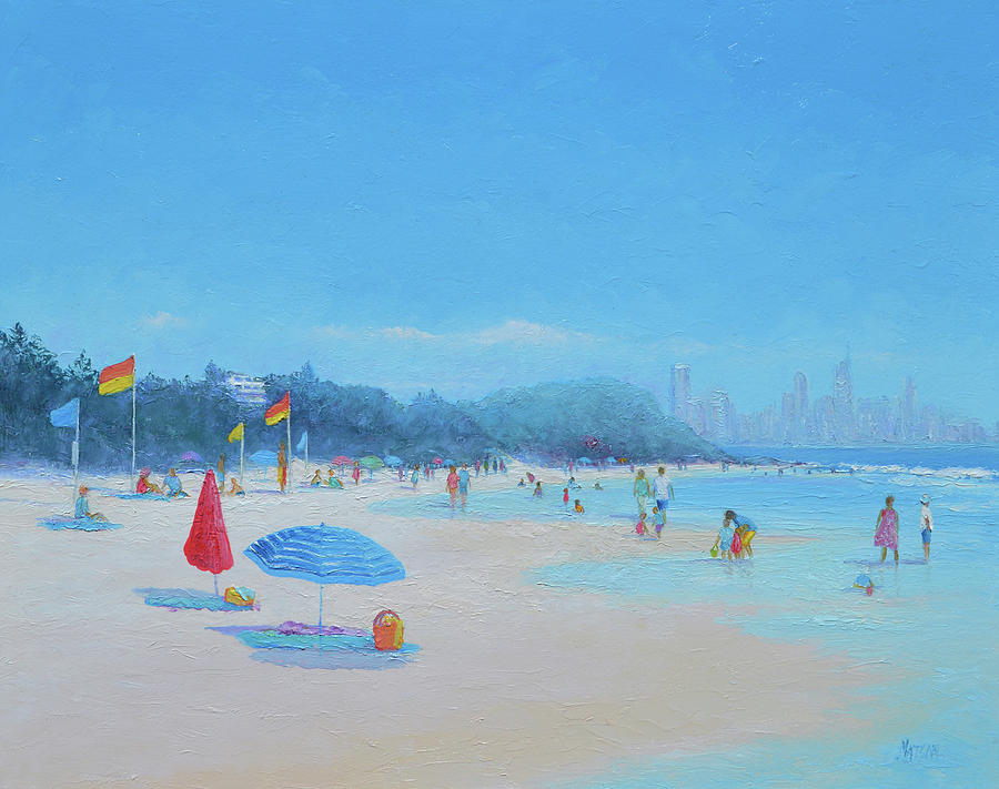 Burleigh Heads Gold Coast Australia Painting by Jan Matson