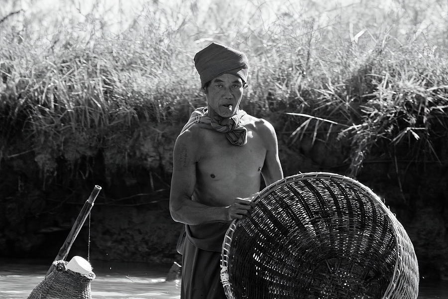 Burmese Fisherman, Inle Lake Photograph by Lie Yim