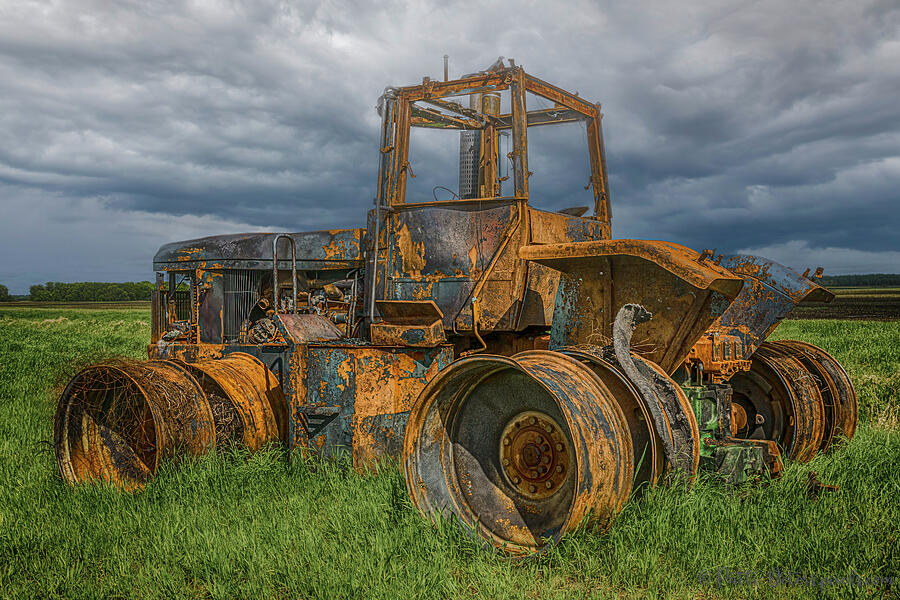 Burned Out Farm Tractor Photograph by Patti Deters