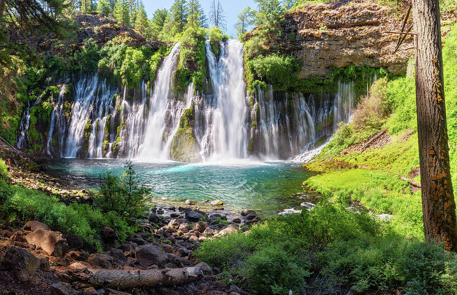 Burney Falls Panorama Photograph by Alex Mironyuk - Fine Art America