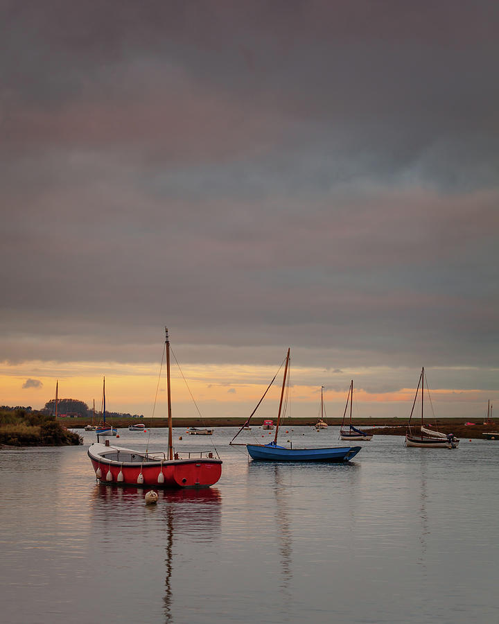 Boat Photograph - Burnham Overy Staithe at Dawn by David Powley