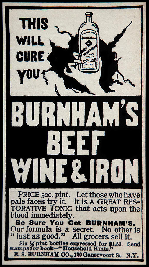Burnhams Beef Wine Iron Photograph by Micah Offman