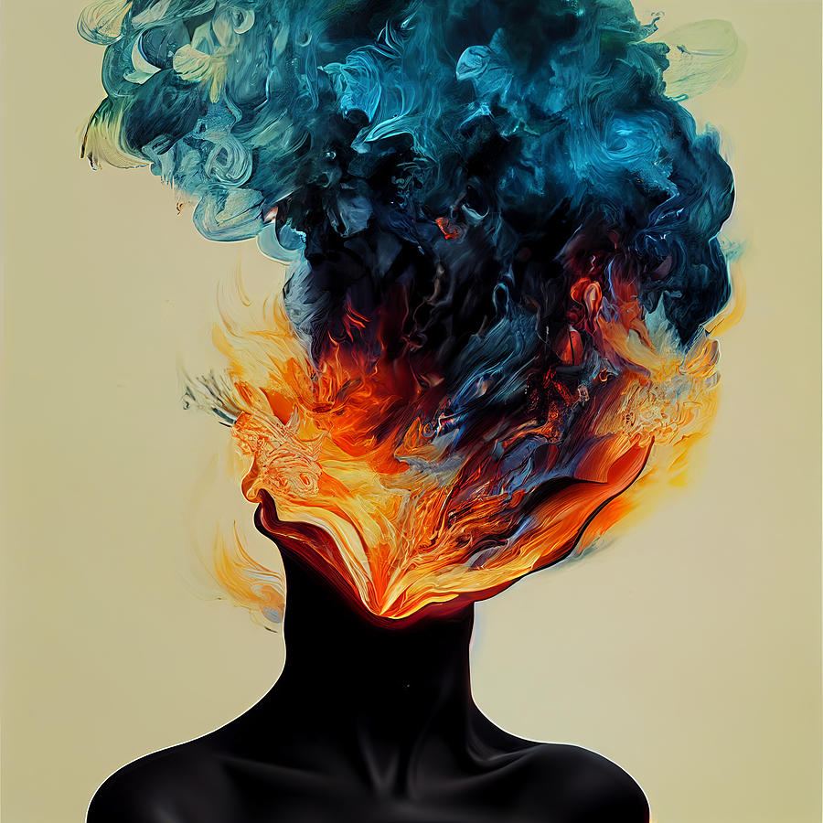 Burning  Abstract  Thoughts  4721e4fc  5d46  4be6  85c1  F5ae46e11822 Painting by MotionAge Designs