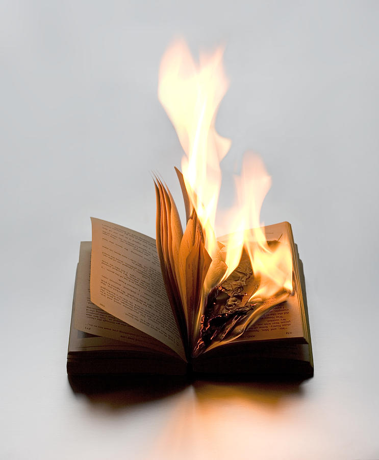 Burning Book Photograph by Maciej Toporowicz, NYC