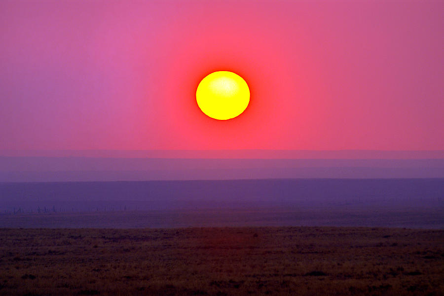 Burning Desert Sunset Photograph by Douglas Taylor