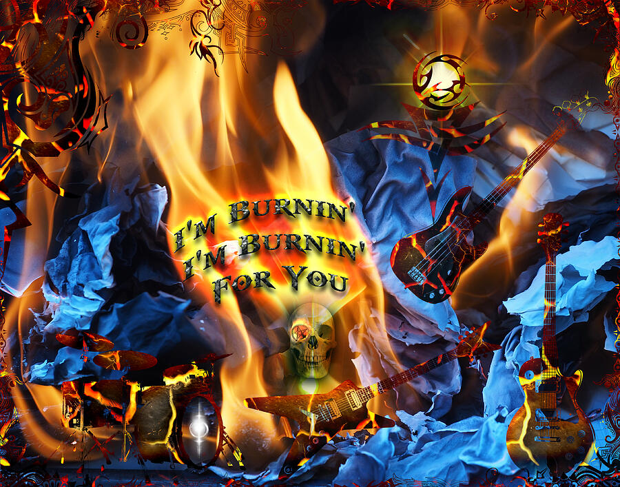 Burning For You Digital Art by Michael Damiani