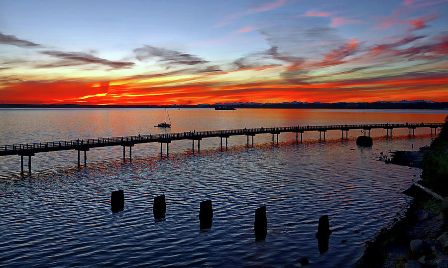 Burning Horizon Photograph by Rick Lawler | Pixels