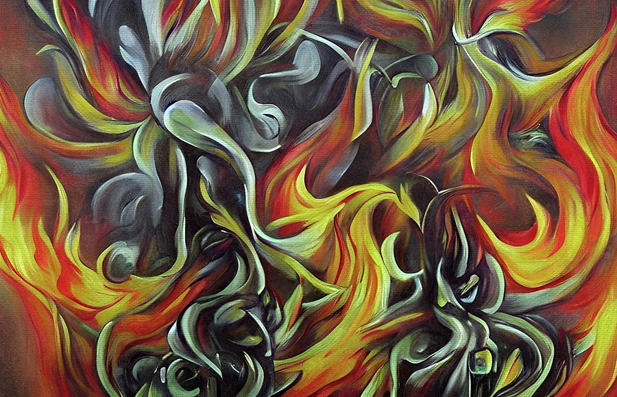 Burning Hot Painting by Ally White