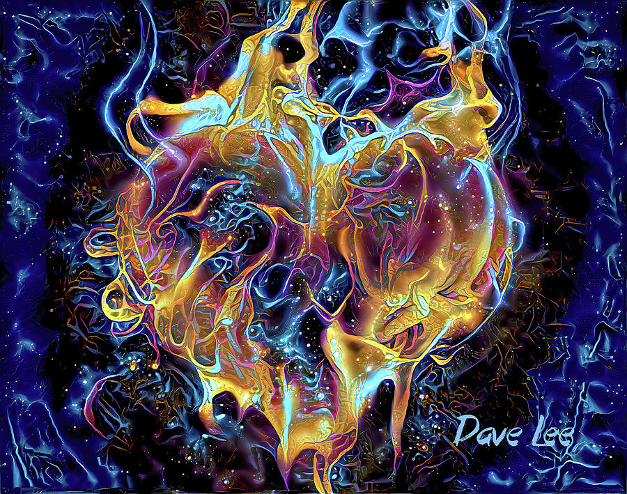 Burning Love Digital Art by Dave Lee