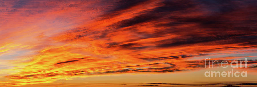 Burning Sky Photograph by William Norton