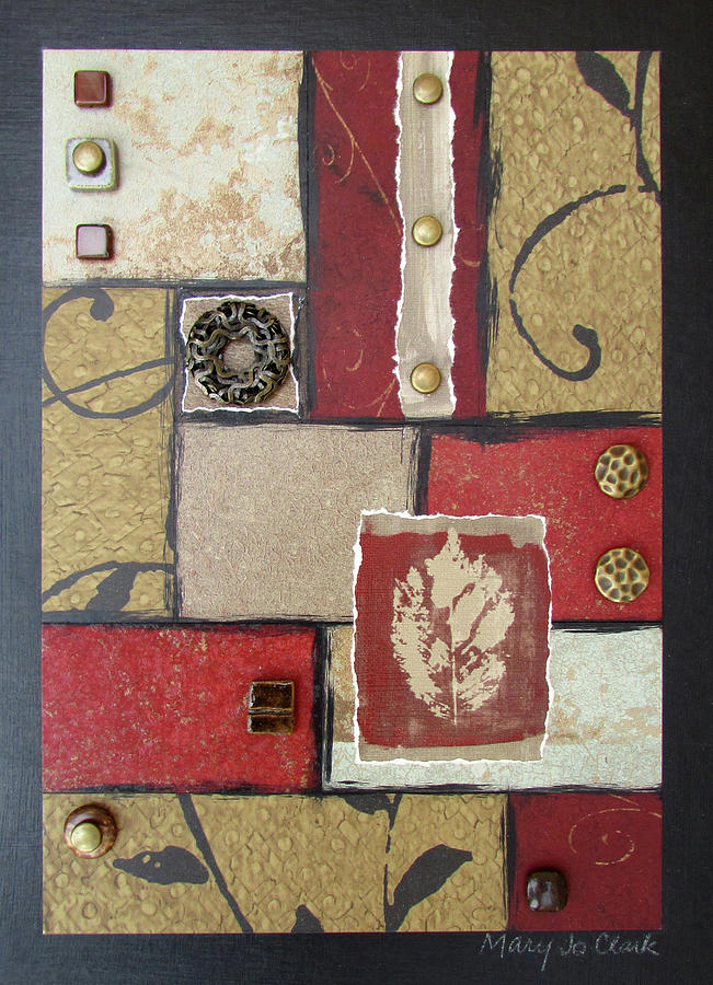 Burnished Spaces Mixed Media by MaryJo Clark