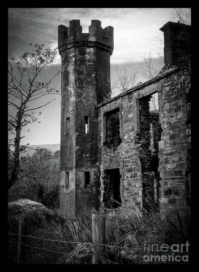  Burnt Castle in Black and White Photograph by Imagery by Charly