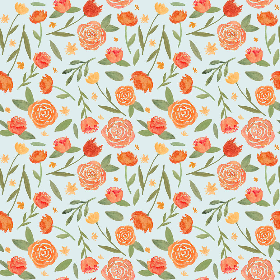 https://images.fineartamerica.com/images/artworkimages/mediumlarge/3/burnt-orange-floral-pattern-lauren-ullrich.jpg