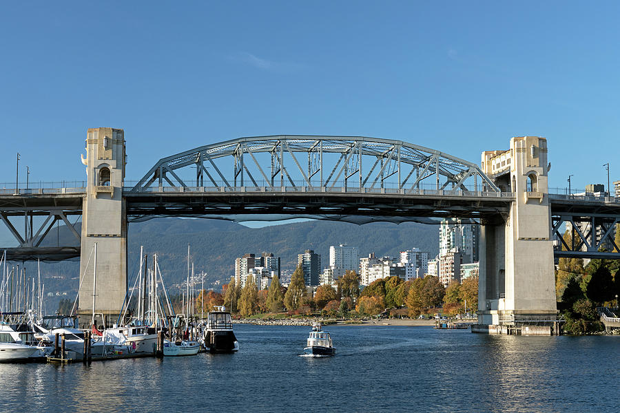 Burrard Street Bridge over Vancouvers False Creek Photograph by Michael Russell