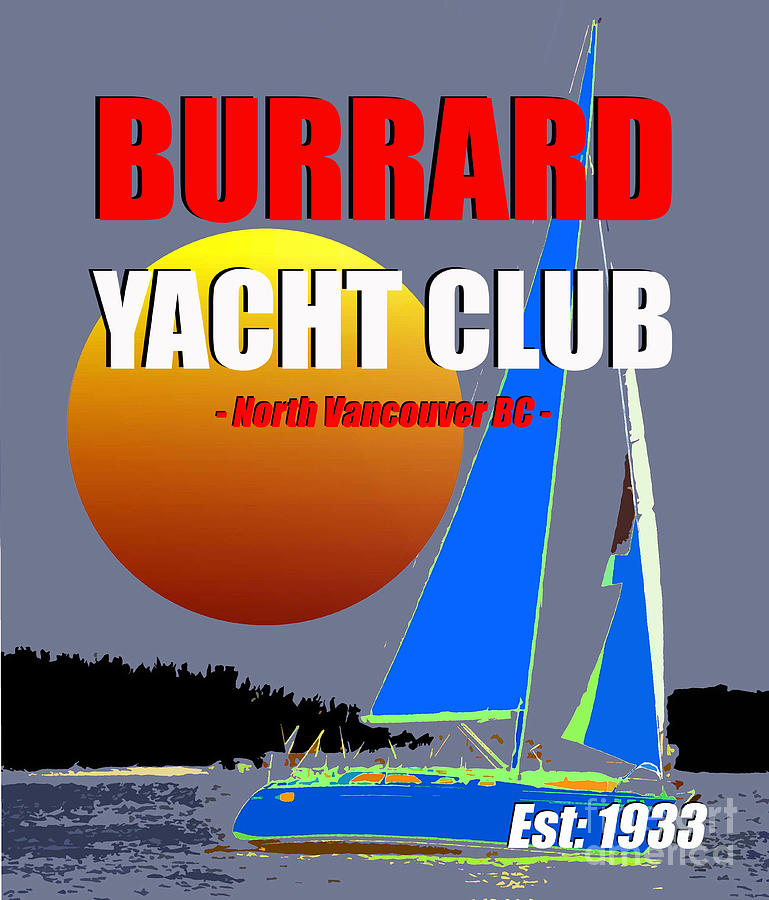 Burrard Yacht Club 1933 Mixed Media by David Lee Thompson