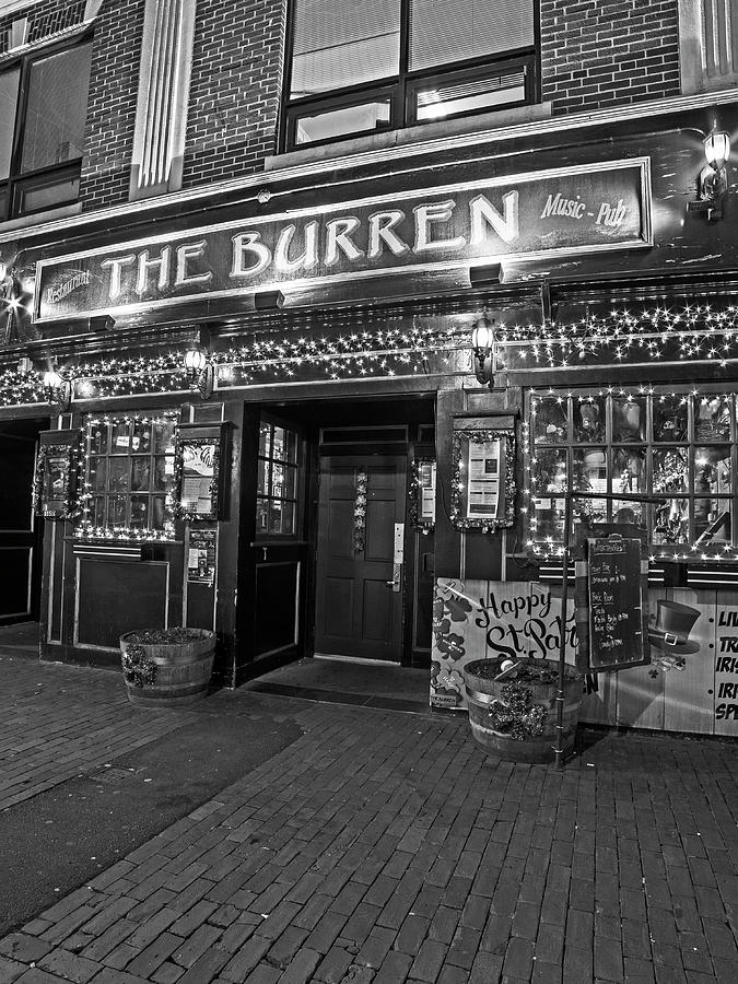 Burren Davis Square Somerville Black and White Photograph by Toby McGuire