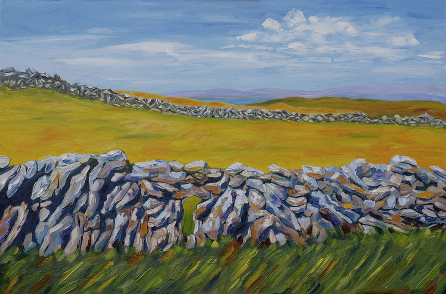 Burren Overlook Painting by John Farley