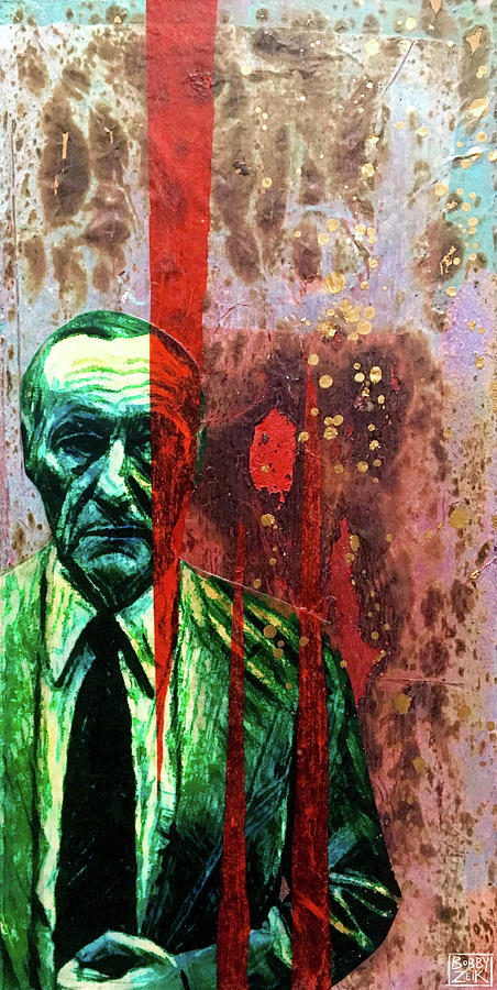 Burroughs Painting - Burroughs by Bobby Zeik
