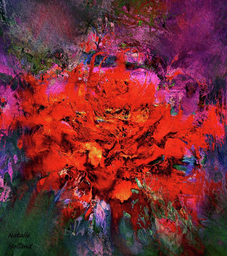 Burst Of Color Painting by Natalie Holland