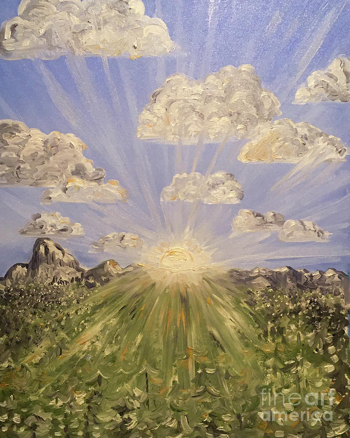 Burst of Hope Painting by Shelley Myers