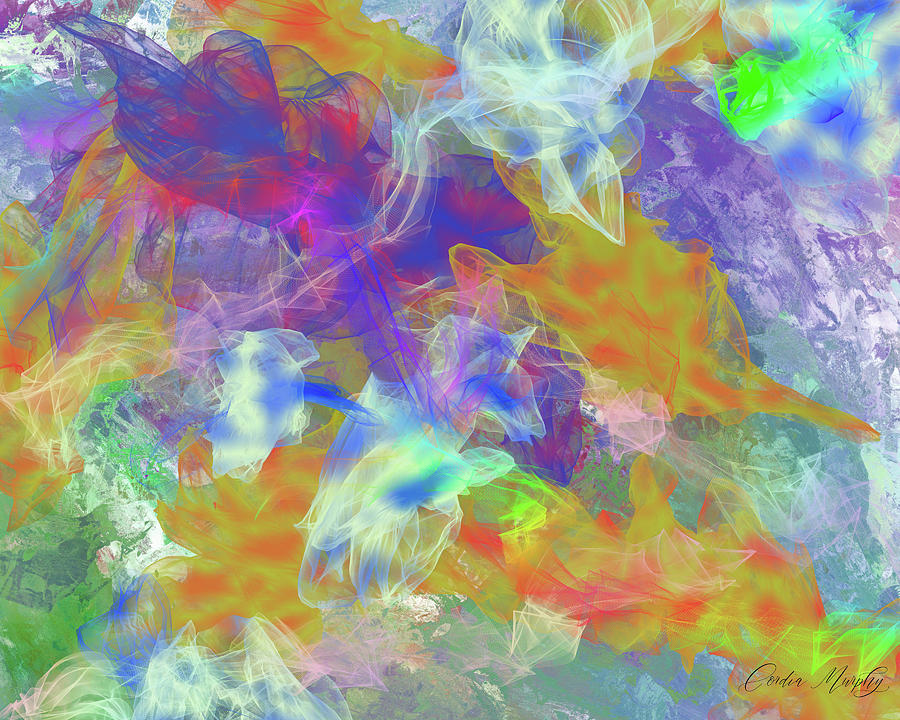 Burst of Spring Abstract Digital Art by Cordia Murphy