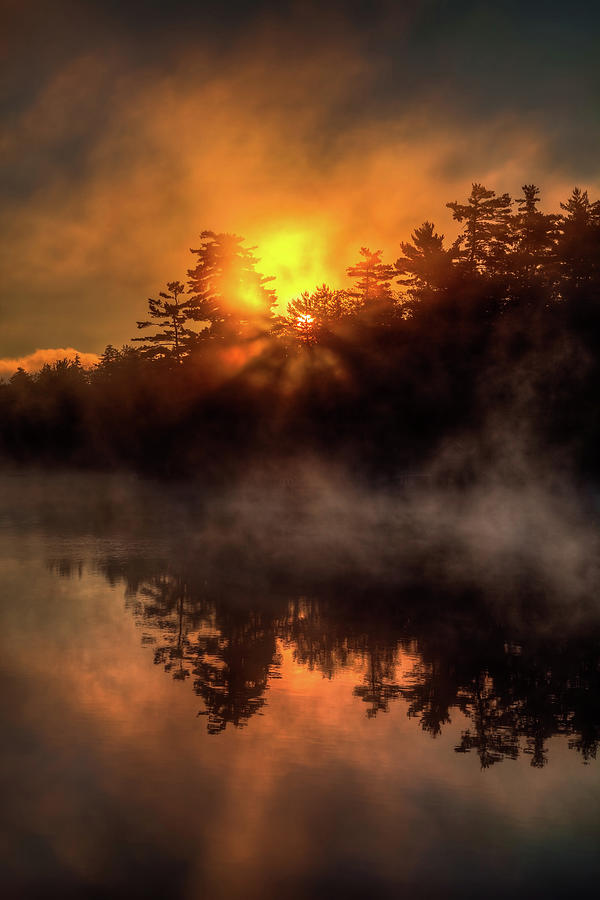 Foggy Sunrise 4094 Photograph by Greg Hartford