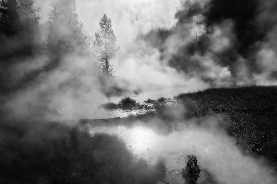 Yellowstone National Park Photograph - Bursting With First Light by Ann Skelton