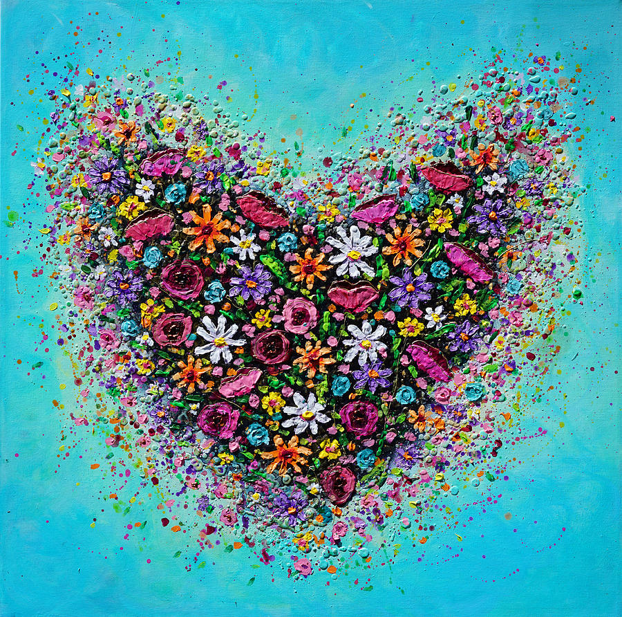 Bursting with Love Painting by Amanda Dagg